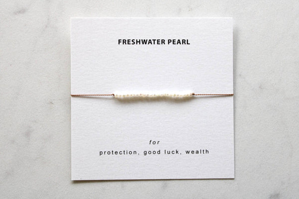 Soulsilk - Freshwater Pearl Bracelet Card