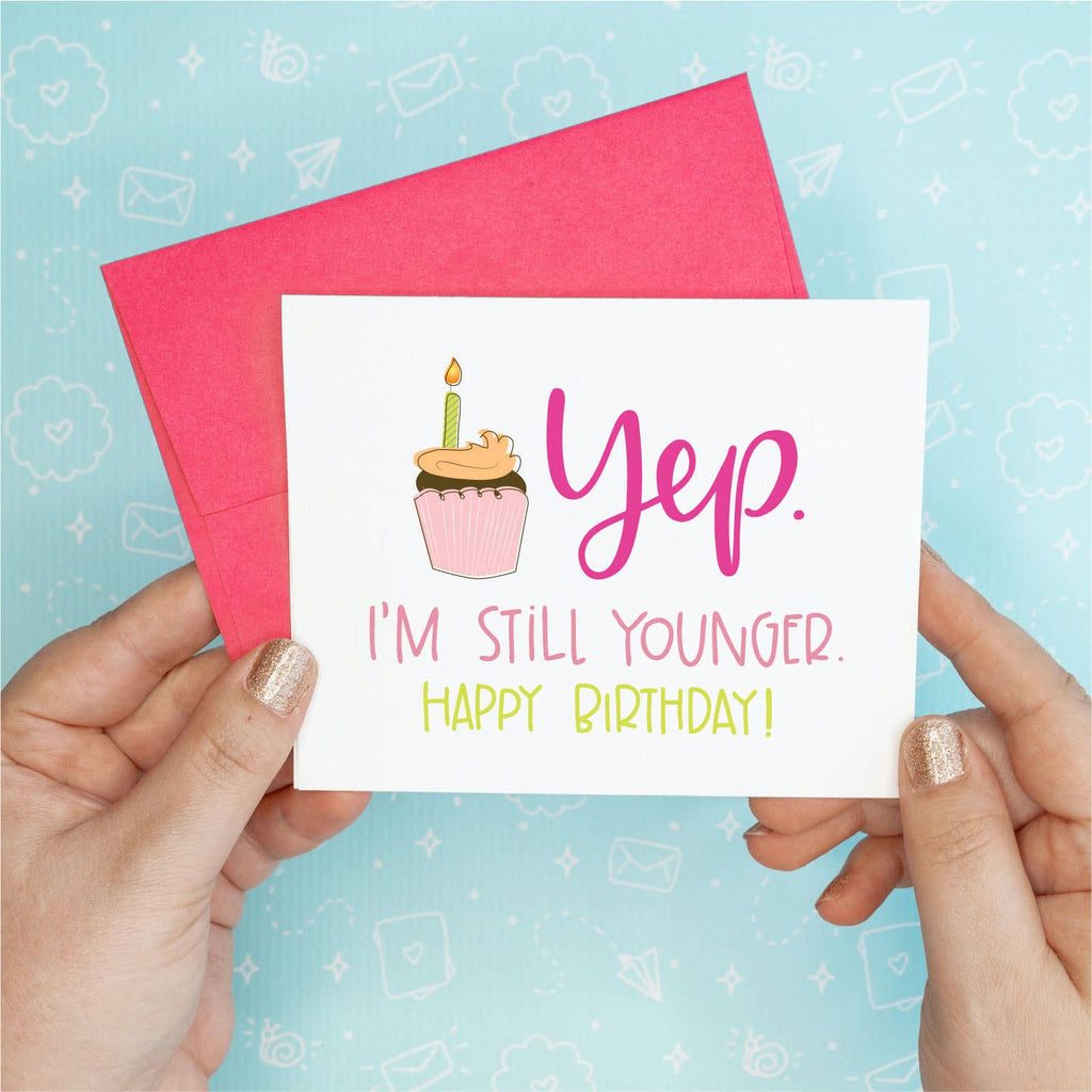 Colette Paperie - Yep, I'm Still Younger Card - 6 single cards