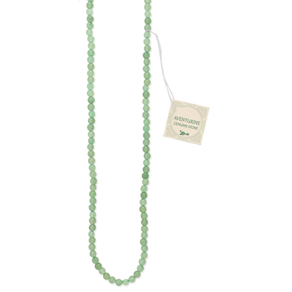 ZAD - Gemstone Essentials Aventurine Bead Necklace