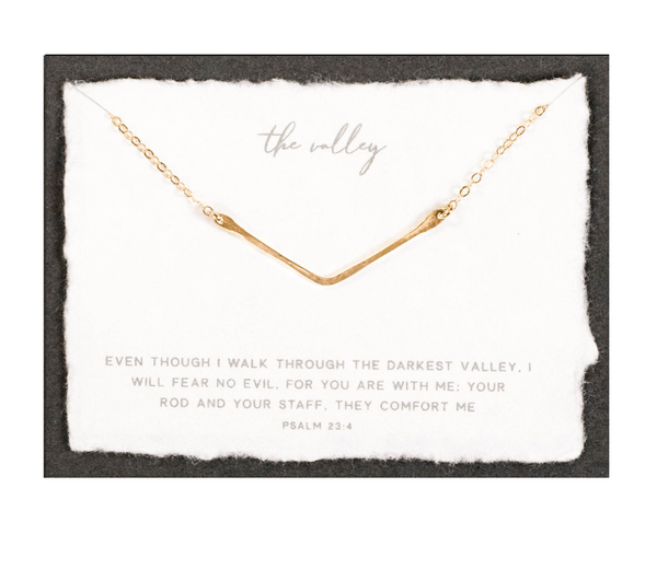 Dear Heart - The Valley | Christian Necklace Jewelry | Psalm 23:4