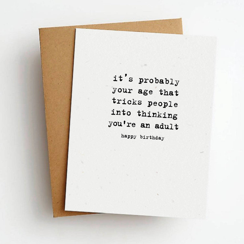 Skel & Co - Tricks People Sarcastic Birthday Greeting Card
