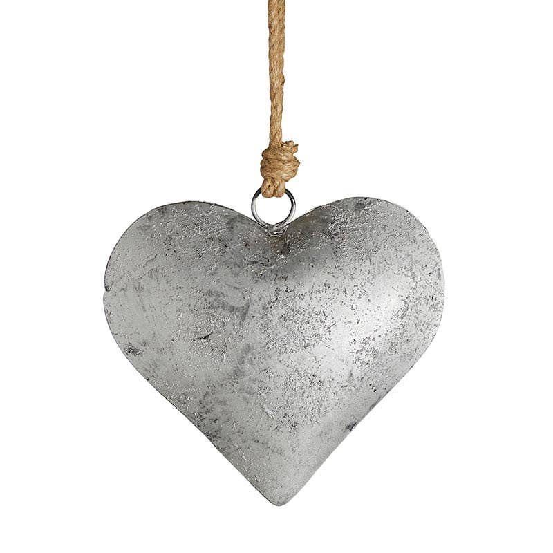 47th & Main (Creative Brands) - Large Silver Antique Heart