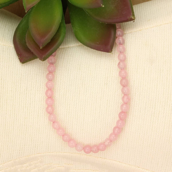 ZAD - Gemstone Essentials Rose Quartz Bead Necklace