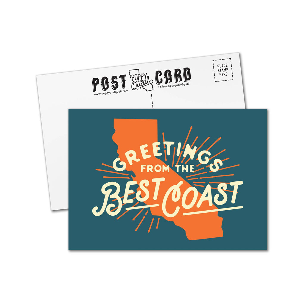 Poppy & Quail - Best Coast Postcards