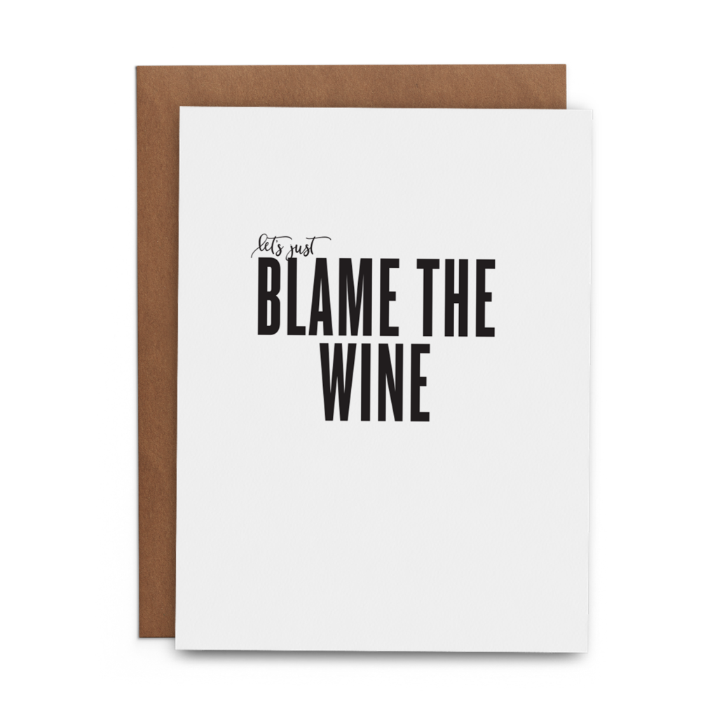 The Lost Art of Stationery - Let’s Just Blame the Wine