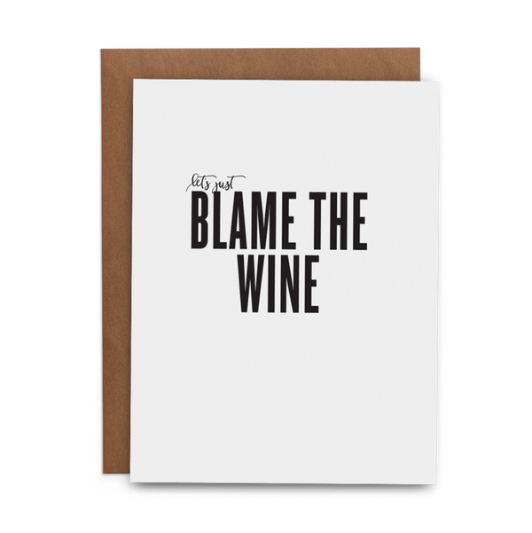The Lost Art of Stationery - Let’s Just Blame the Wine