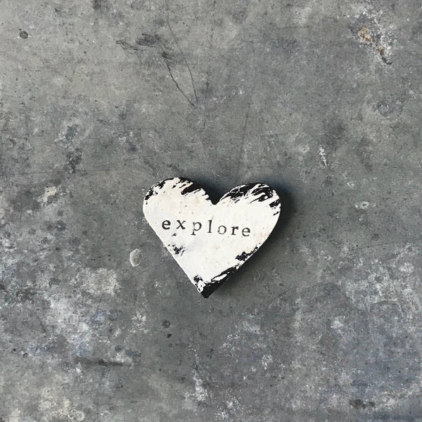 Our Country Homestead - Magnet - Heart With "Explore"