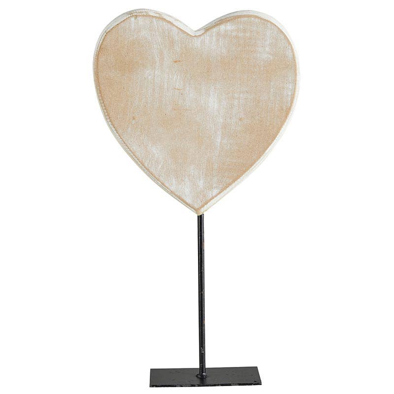 47th & Main (Creative Brands) - Wooden Heart Stand Decor