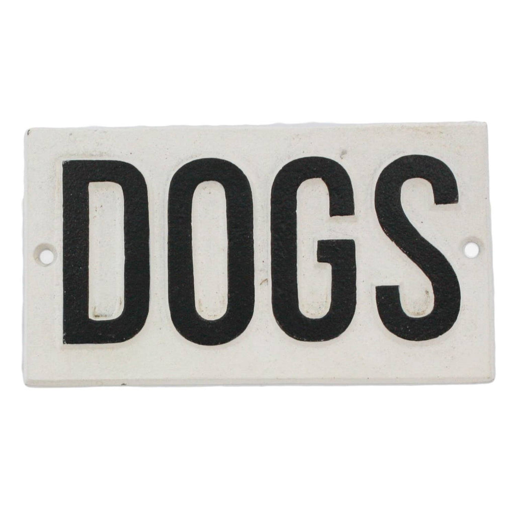 HomArt - Cast Iron Sign - DOGS