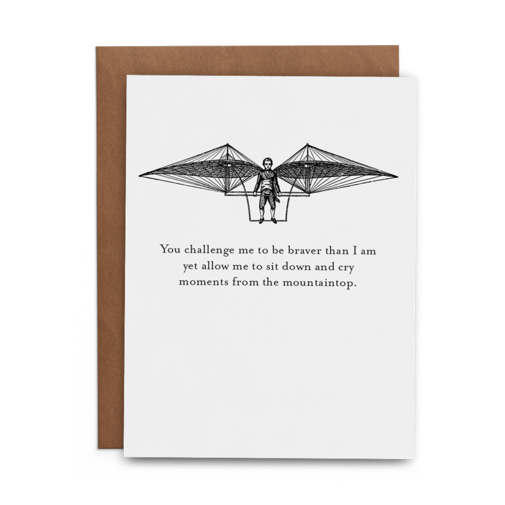 The Lost Art of Stationery - You Challenge Me to Be Braver Than I Am