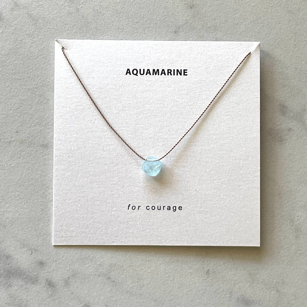 Soulsilk - Aquamarine Necklace Card