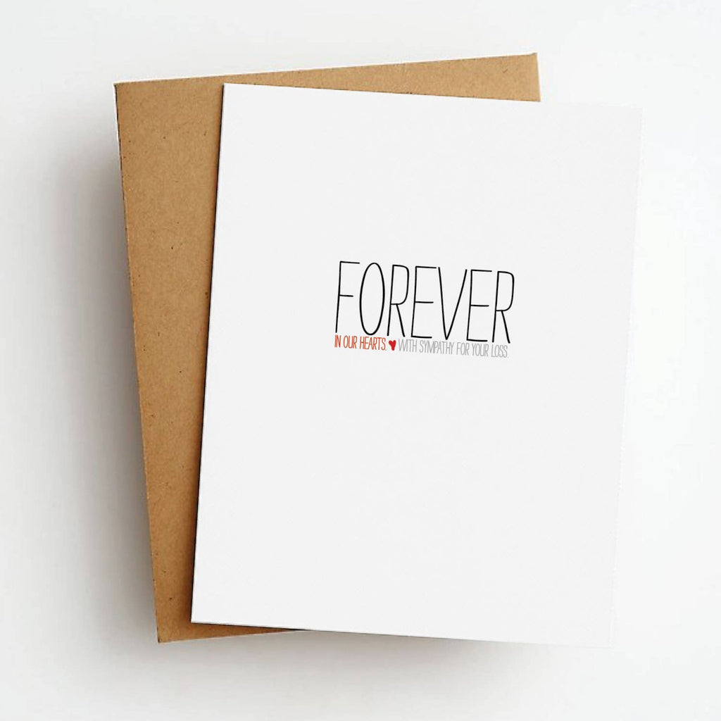 Skel & Co - Forever In Our Hearts Sympathy Card