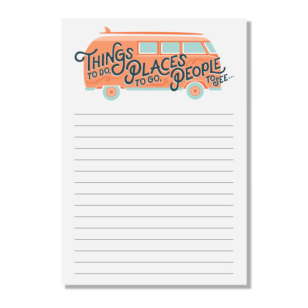 Poppy & Quail - Retro Bus Notepad