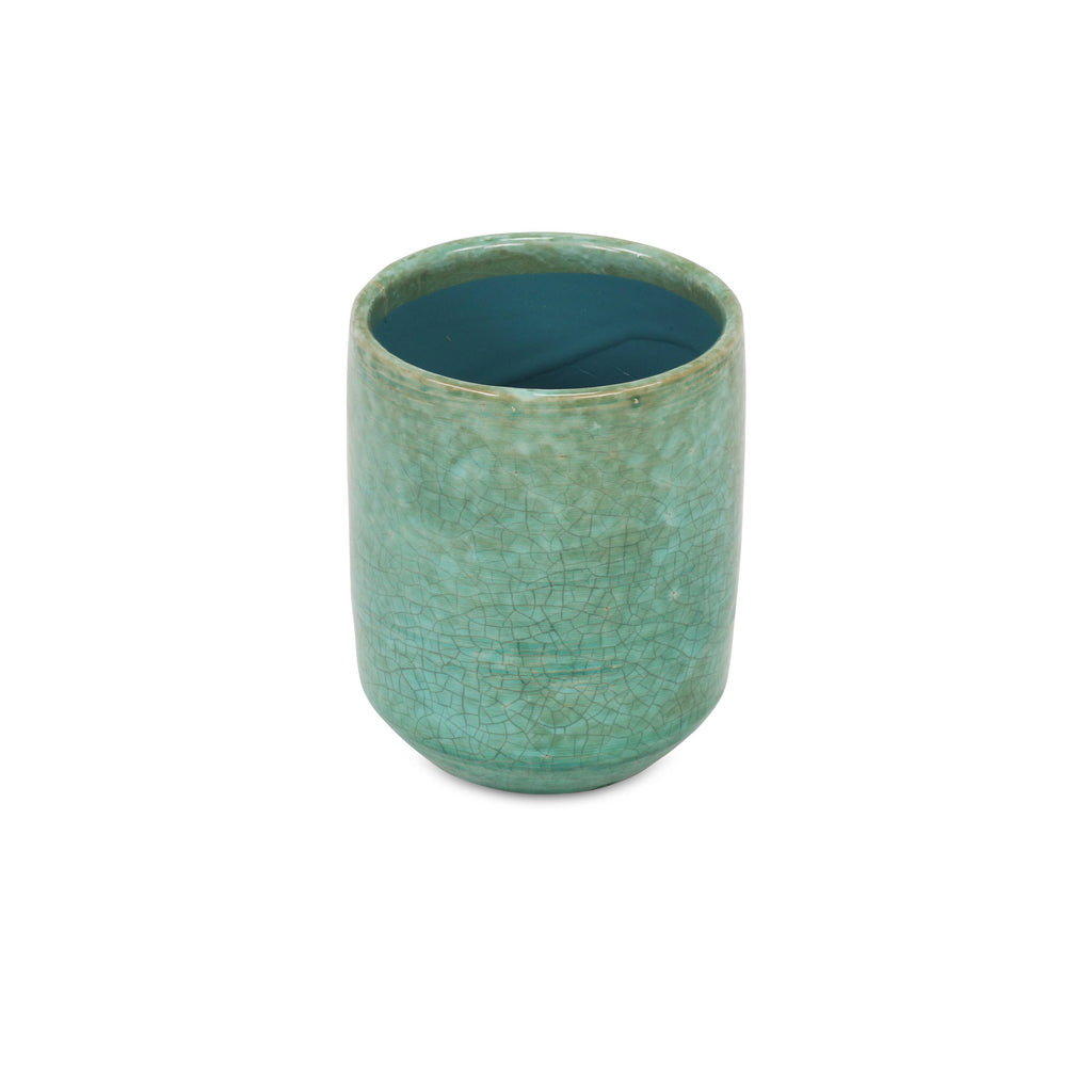 Cheungs - Green Ceramic Planter with Mosaic Pattern