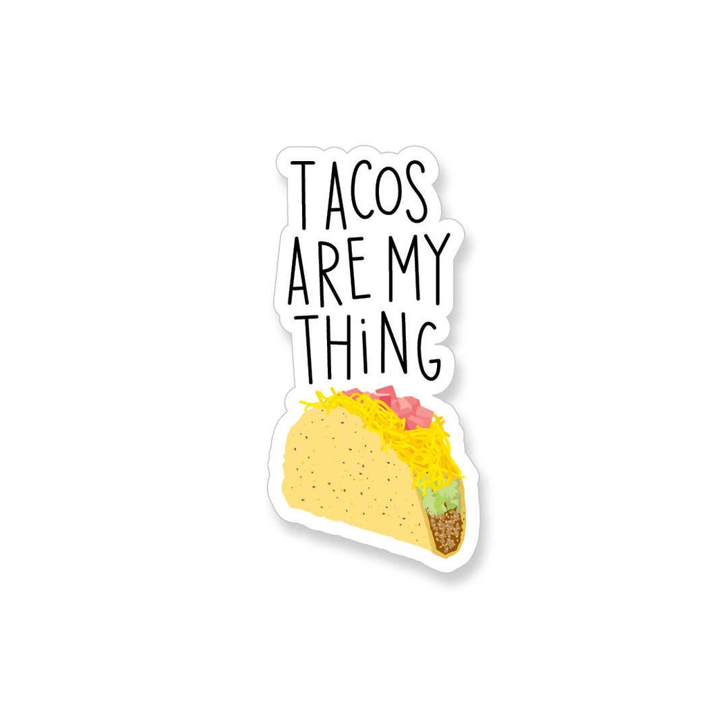 Apartment 2 Cards - Tacos Are My Thing Vinyl Sticker