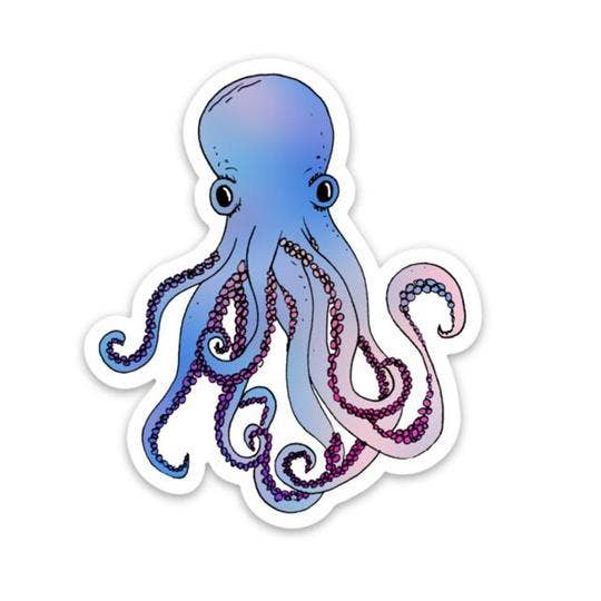 Big Moods - Octopus Sticker - Ocean Sticker