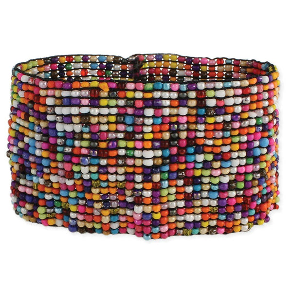 ZAD - Wide Multi Seed Bead Stretch Bracelet