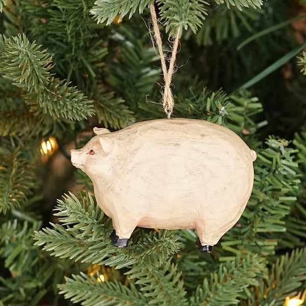 M1678- Polyresin Farm Pig Ornament-
