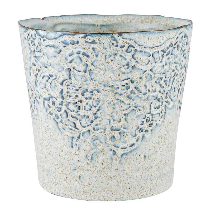 47th & Main (Creative Brands) - Stone Blue Pot Lrg