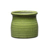Cheungs Home Decor - Kifon Curved Ceramic Ceramic Pot - Olive Green: Medium