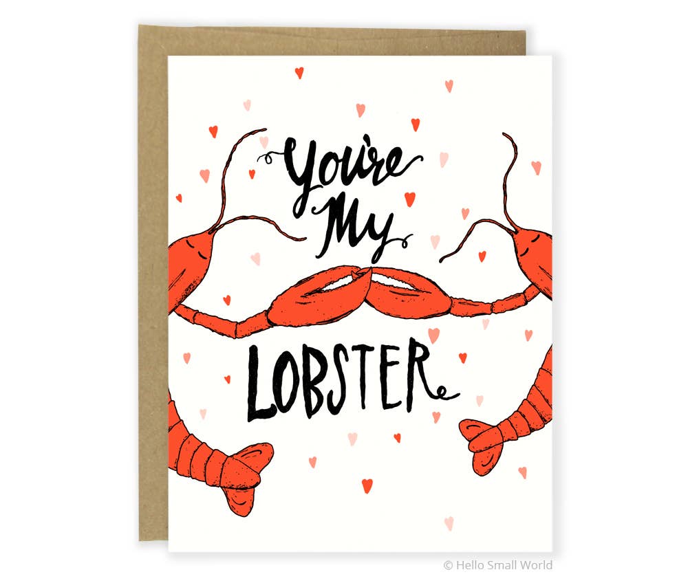 Hello Small World - Lobster Card