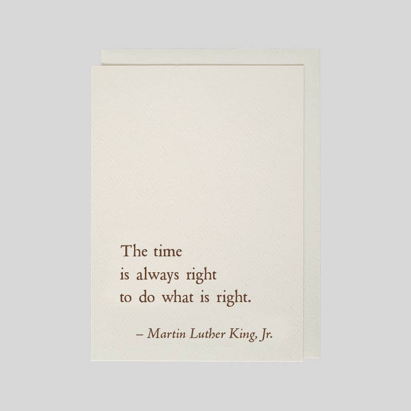 folio press & paperie - Martin Luther King Jr. - Do Right