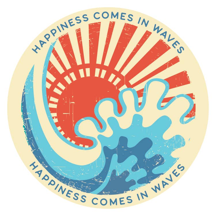 Stickerlishious - Happines Comes In Waves