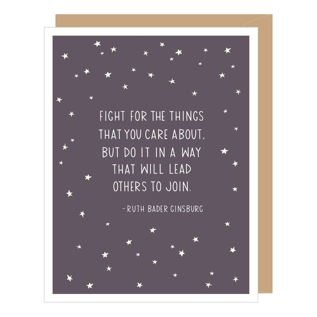 Apartment 2 Cards - Ruth Bader Ginsburg Quote Blank Card
