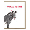 Modern Printed Matter - You Make Me Smile Love Card