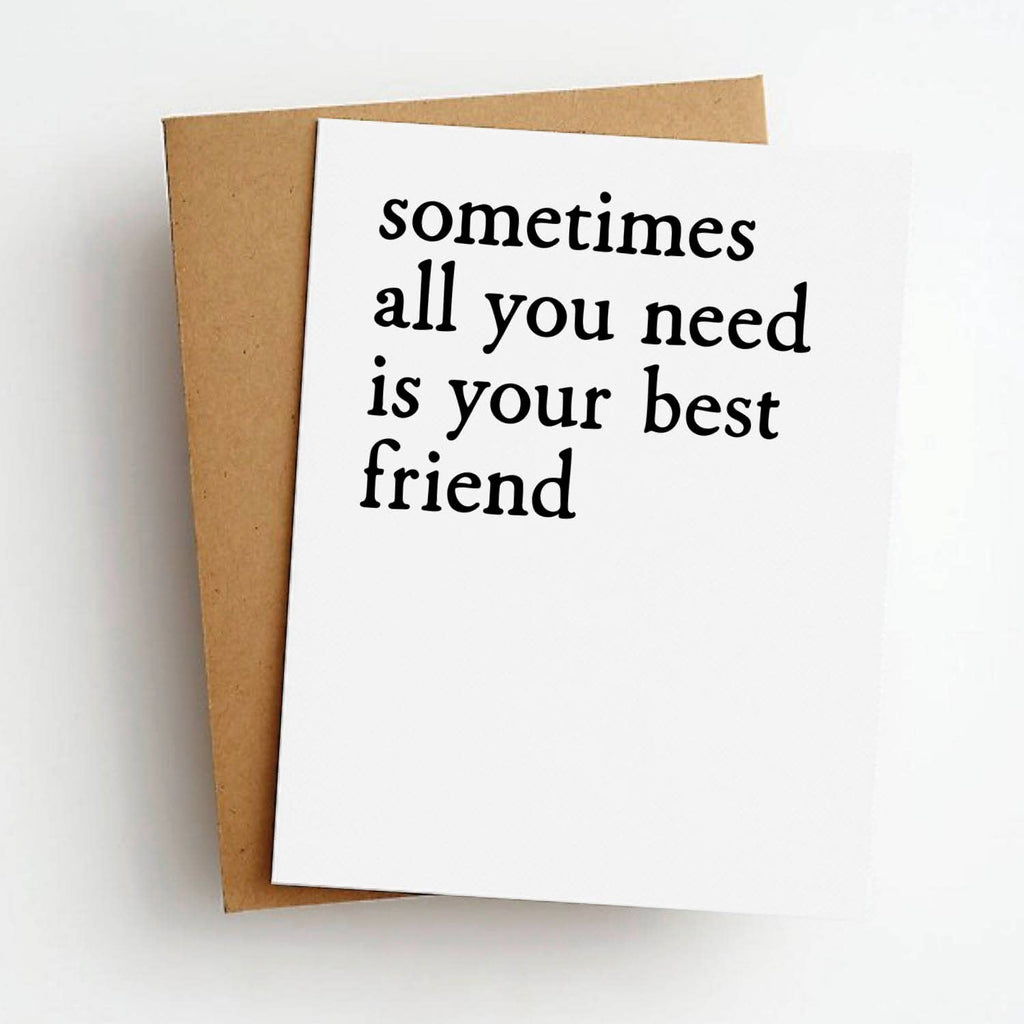 Skel & Co - Need Your Best Friend Greeting Card