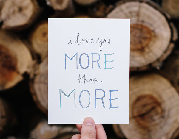 Lacelit - More than More | Love, Friendship, & Anniversary Card