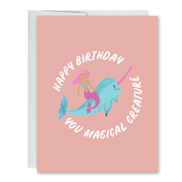 Parcel Island - Happy Birthday You Magical Creature Unicorn Greeting Card