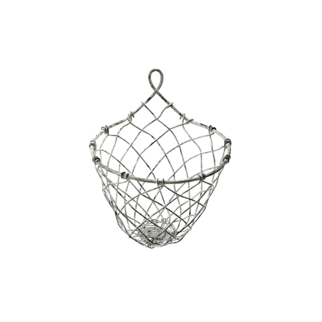 HomArt - Otis Wire Wall Basket - Sm - Zinc Whitewash