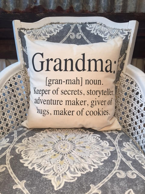 Grandma definition pillow 18" decorator pillow