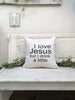 I love Jesus but I drink a little 18" home decor, gift quote pillow
