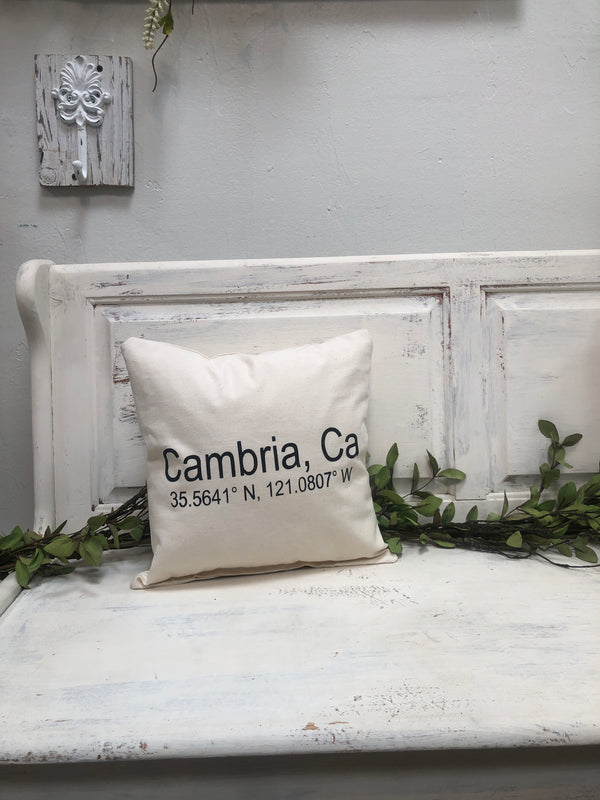 Cambria pillow 14" home decor, gift quote pillow