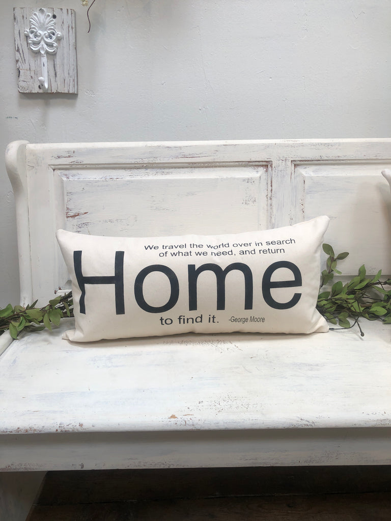 Home pillow home decor, gift quote pillow