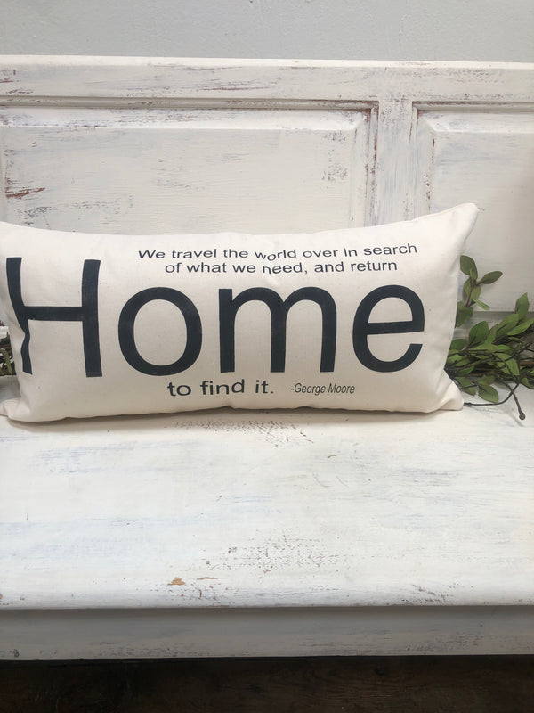 Home pillow home decor, gift quote pillow