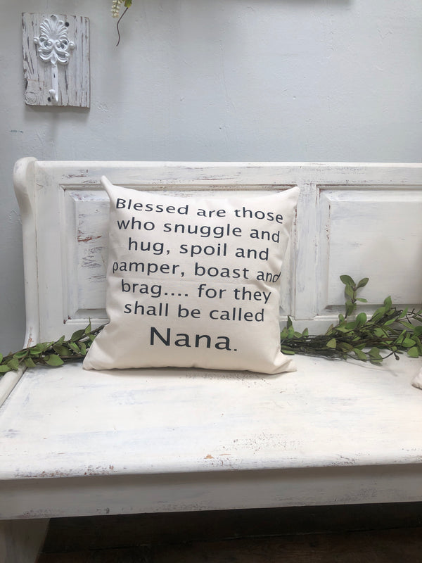 Nana  pillow 18" decorator pillow