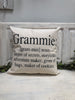 Grammie definition pillow 18" decorator pillow
