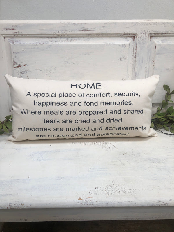 Home pillow home decor, gift quote pillow