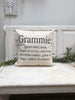 Grammie definition pillow 18" decorator pillow