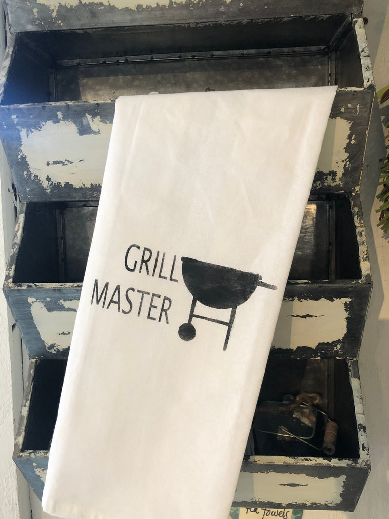 Grill master  tea towel