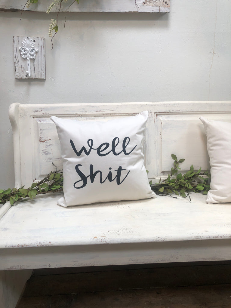Well shit 18 pillow, funny pillow