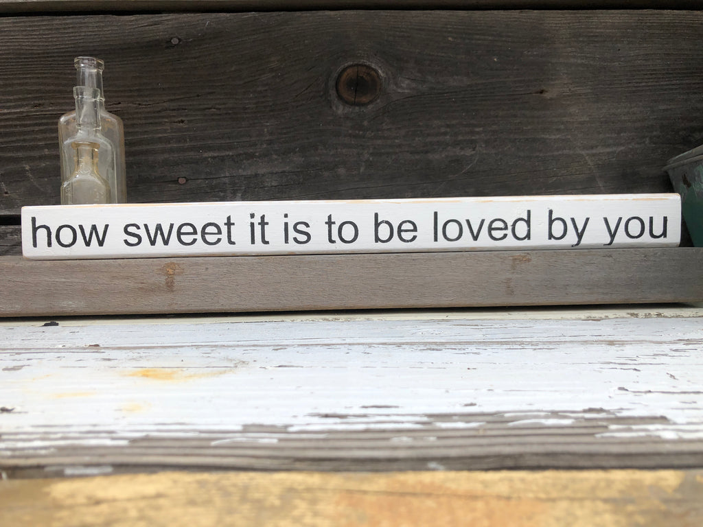 How sweet wood sign